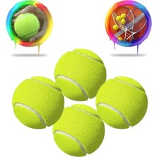 4 Adet Sarı Tenis Topu - Antrenman Tenis Topu - Masaj Topu