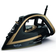 FV8064 Puregliss Buharlı Ütü 3000 Watt 280 G/dk Buhar Darbe 0 – 50 G/dk Değişken Buhar Dikey Buharlı Durilium Airglide Autoclean Ütü Tabanı Micro-Calc Filtre, Siyah/altın