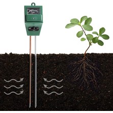 Toprak Ph Ölçer, Nem/güneş Işığı ve Ph Testi Için Dijital 3'ü 1 Arada Toprak Test Kiti, Ev ve Bahçe, Bitkiler, Çimen, Çiftlik, Bitki ve Bahçe Aletleri, Iç Mekan/dış Mekan Kullanımı Için Prob