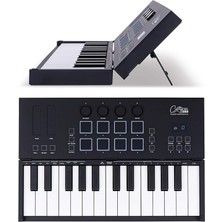 Fc-25 Katlanabilir Midi-Otb Klavye Kontrol Cihazı, 25 Tuş, 8 Arkadan Aydınlatmalı Davul Pedi Inc Cubase Le Oem & Cubase Le Oem Ios Daw Yazılımı