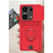 Esranın Dünyası Newface Xiaomi Redmi Note 13 Pro 4g Kılıf Zuma Kartvizitli Yüzüklü Silikon - Siyah RSSH34-ESRDN