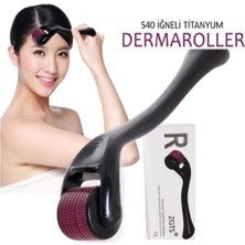 0.75MM Zgts Dermaroller Masaj Aleti 540 Iğneli Mavi Su Serum Tarağı Saç, Yüz, Vücut