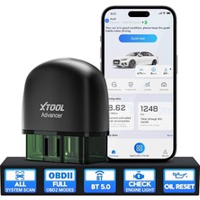 Advancer AD20 Pro Obdıı Tarama Aracı iPhone ve Android, 2023 Yeni Gelişmiş Kablosuz Obd2 Kod Okuyucu ile Tam Sistem Tanılama, Bakım Işığı Sıfırlama, Kontrol Motor Işığı Açık