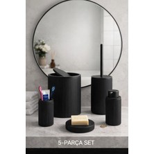 Feyza Design Banyo 5 Parça Temizlik Seti, Pratik ve Şık Aksesuarlar
