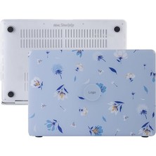MacBook Pro 16 Kılıf Baskılı Sert Hard Case Ince Hafif Darbe Çizilme Koruma Mat Yüzey Uyumlu MacBook Pro A2141 2019 Açık Mavi
