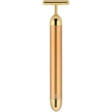 24K Altın Roller Enerji Güzellik Çubuğu Titreşimli Yüz Masaj Aleti