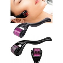 0.5mm Dermaroller Masaj Aleti 540 Titanyum Iğneli Mavi Su Serum Tarağı Saç Yüz Vücut