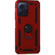 Eco Port Xiaomi Redmi Note 12 4g Kılıf Sofya Yüzüklü Silikon Kapak - Kırmızı