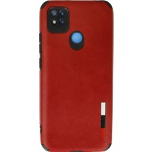 xirshop Xiaomi Redmi 9c Kılıf Loop Deri Silikon - Kırmızı