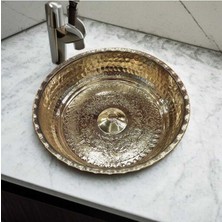 Feyza Design Özelleştirilebilir Bakır Hamam Tası, Osmanlı Tarzı Lüx Tasarım