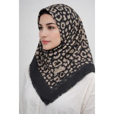 Sinem Emprime Koton Eşarp -  Siyah / KARAMEL-06289-01