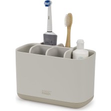Joseph Easy-Store Caddy, Diş Fırçası Tutucu, Banyoda Saklama, Büyük, Mat Yüzey, Bej