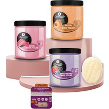 Set 800GR x 3 Adet Batık ve Çilek Bacak Için Peeling ve Uygulama Için Doğal Kabak Lifi.