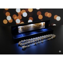 Altınsoy Tesbih Usta Işcilikli Düşük Ayar Altın Parçacıklı Rosary Golden Tesbih Özelı Işıklı Kutulu