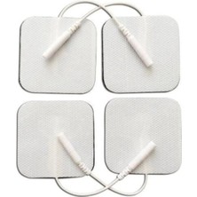 12 Adet Kablolu/soketli Tens Pedi Elektrodu (5X5CM Kare) Igneli Tens Peti Tüm Cihazlara Uyumlu.