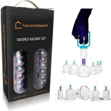 15 Li Kupa Çekme Vakumlu Masaj Aleti Hacamat Seti