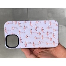 iPhone 13 ve 14 Uyumlu Desenli Parlak Silikon Telefon Kılıf Çıkartılabilir Silikon Kılıf