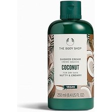 SHC4200 The Body Shop Hindistan Cevizi Duş Kremi - Kuru Ciltler Için Fındık ve Kremsi - Vegan Vücut Yıkama,