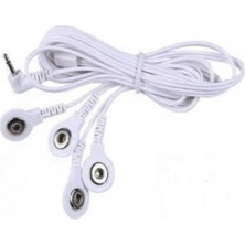 4 Uçlu Çıtçıtlı Tens Pedi Kablosu Elektrot Tens Pedi Masaj Aleti Kablosu