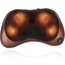 4 Toplu Çift Motorlu Yoğurmalı Rahatlatıcı Bel Boyun Ayak Sırt Omuz Masaj Aleti Yastığı