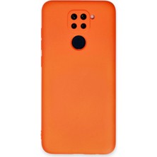 xirshop Xiaomi Redmi Note 9 Kılıf Nano Içi Kadife Silikon - Turuncu