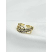 SY Aksesuar Çelik Gold Yüzük (Ayarlanabilir)