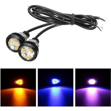 Göz LED Kırmızı Ayna Altı Araç Far LED Projektör Sis Farı