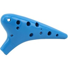 Ocarina 12 Delik Ocarina Alto C Ocarina Flüt Ocarina Sualtı Müzik Nefesli Enstrüman Mavi