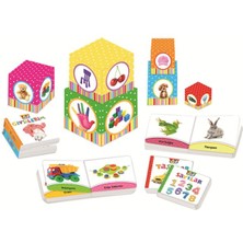 Kutu Kutu Kavramlar - 6 Kutu + 6 Kitaplık Eğitici Set
