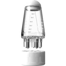 Saç Yağı Aplikatör Şişesi, Saç Derisi Aplikatörü Tarak Saç Derisi Aplikatörü, Top Kök Tarak Aplikatörü Saç Büyümesi Için Şişe Saç Derisi Masajı, Mini Saç Yükseltme Katı Saç Masaj Aleti (Beyaz)