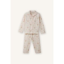 DeFacto %100 Pamuklu Desenli 2'li Pijama Takımı Kız Bebek G8652A526SP