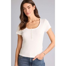 DeFacto Regular Fit Basic Fitilli Kaşkorse Tişört H2034AX26SM