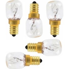 Süppürge Esty Ile Uyumlu Ankastre Davlumbaz Buzdolabı Fırın 15 Watt Gün Işığı 300° Halojen Ampül 5 Adet