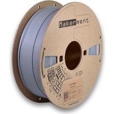 Maker, 1.75MM 1kg 3D Yazıcı Pla Filament (Gümüş Gri)