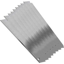 10'lu 10 Adet 9 mm x 81 mm Maket Bıçağı Yedeği Ucu Kırılabilir Yedek Uç Bıçak Ucu Jilet