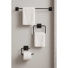 Feyza Design Şık ve Kullanışlı 3'lü Uzun Havlu Askısı Seti, Banyonuz Için Ideal