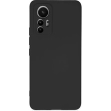 xirshop Xiaomi Mi 12 Lite Kılıf Nano Içi Kadife Silikon - Siyah