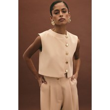 Sateen Lucy Yelek - Bej