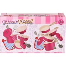 Urfakent 3815-6A Tencere 11 Parça Pembe -Vardem Oyuncak
