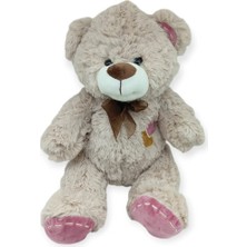 Calperia Peluş Papyonlu Ayıcık 40 cm - Kahverengi (Lisinya)