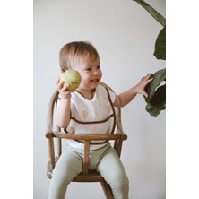 Oh la la Koala For Little Ones Armut Desen Tekli Sıvı Geçirmez Mama Önlüğü 6-36 Ay