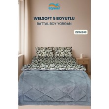 Uysal Yorgan Welsoft 5 Boyutlu Battal Boy Yorgan GRİ