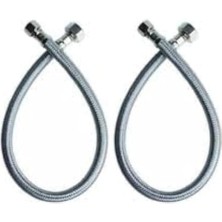 Skygo 2 Adet 3/8 Dişi Çelik Klozet Bağlantı Hortumu Spirali 80 cm