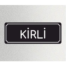 Zafrak Reklam Kirli - Ofis Departman Kapı Isimliği, Yönlendirme Levhası 24X9 cm