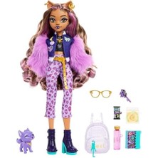 Skygo Evcil Köpeği ​crescent ile Sırt Çantası, Ajanda ve Atıştırmalıklar Gibi Aksesuarlarıyla Clawdeen Wolf Bebek, HRP65