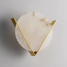 Ronisu Aydınlatma Apollo Mermer Disk Duvar Aplik RA-APLK-3549-52-24