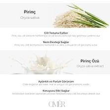 Skygo Omer Pirinç Sütü Sabunu Aydınlatıcı Sabun 100 gr 1 Adet Kadın Yüz Peelingi | Yaşlanma Karşıtı Akne Sivilce | Doğal Katı Yüz Sabunu | Yüz Bakımı, Duş Barı Yüz Maskesi