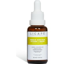 Skygo Licape Ferulik Asit + Vitamin C Serumu – Antioksidan, Aydınlatıcı ve Yaşlanma Karşıtı Yüz Serumu – Cilt Tonunu Eşitleyici ve Leke Görünümü Azaltıcı – 30 ml