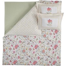 Skygo Soley | Leticia |%100 Pamuklu Çift Kişilik Nevresim Takımı Yeşil