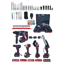 Orjinal Daflong 5li Set (Kırıcı Delici - 600NM Torklu - Devirli Taşlama - Vidalama - Dal Budama)